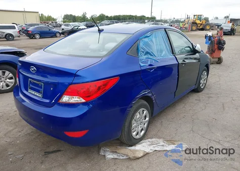 2013 Hyundai Accent Gls z USA, uszkodzony, nr VIN KMHCT4AE6DU487804